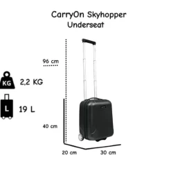 CarryOn Skyhopper Underseat 40 cm reiskoffer - Black