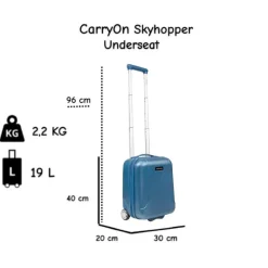 CarryOn Skyhopper Underseat 40 cm reiskoffer - Blue
