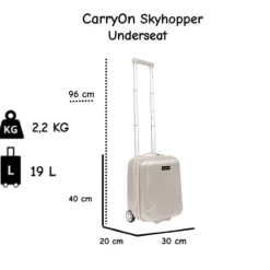 CarryOn Skyhopper Underseat 40 cm reiskoffer - Beige