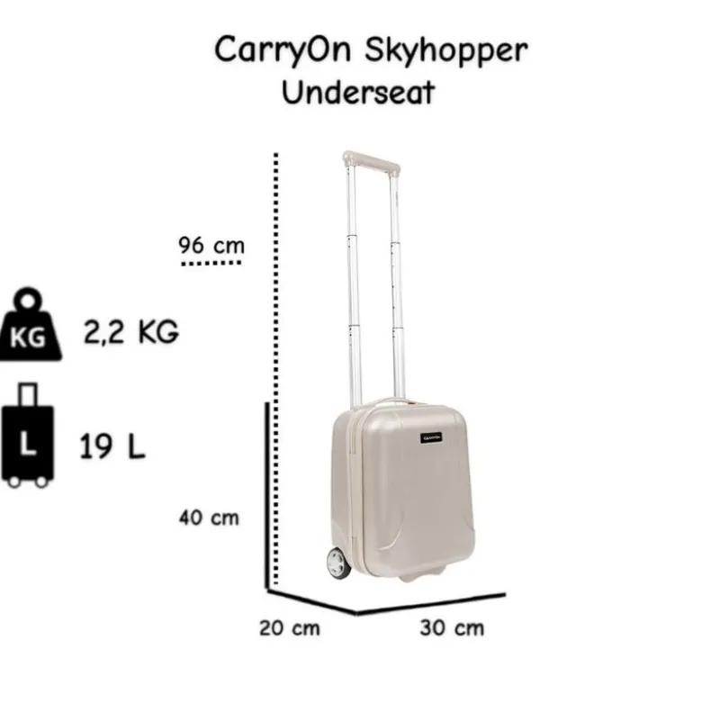 CarryOn Skyhopper Underseat 40 cm reiskoffer - Beige