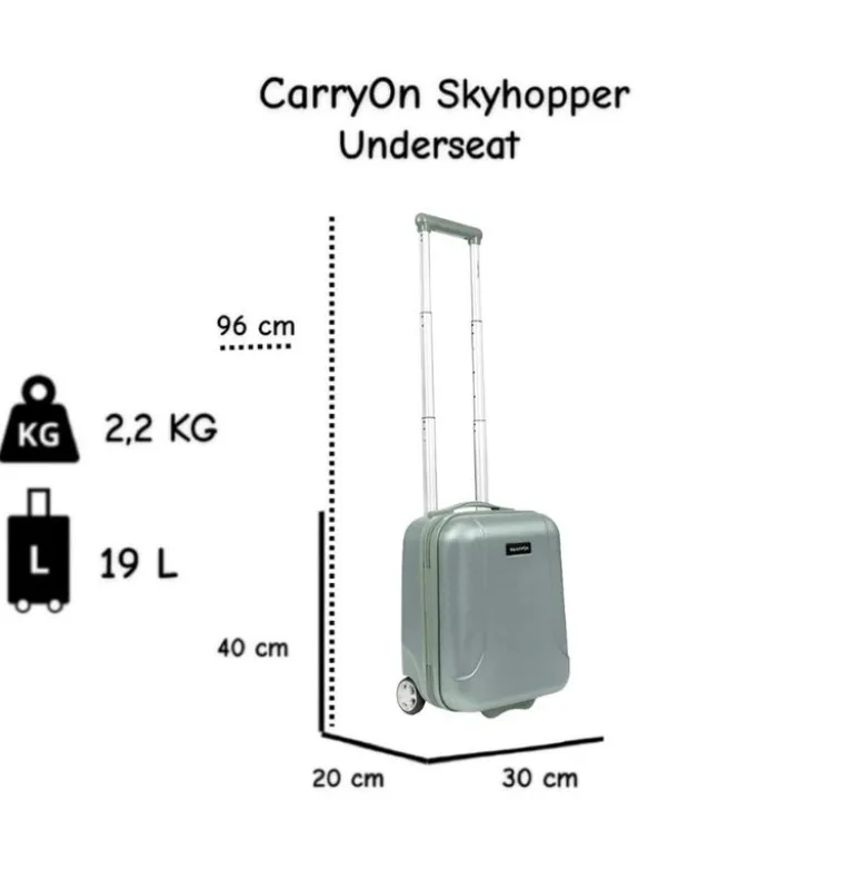 CarryOn Skyhopper Underseat 40 cm reiskoffer - Green