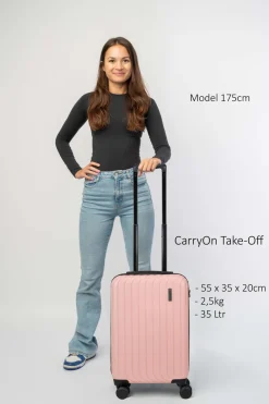 CarryOn Take Off Handbagage koffer - Roze