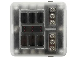 Car Systems 6 steekzekeringen houder met LED