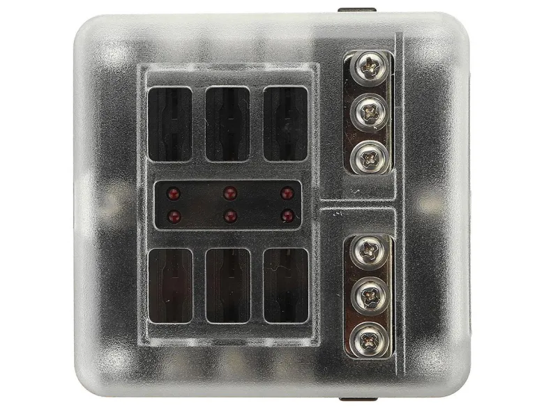 Car Systems 6 steekzekeringen houder met LED