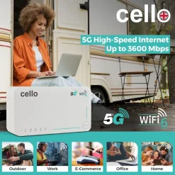 Cello Wi-Fi 6 AX1800 5G-router met SIM-slot