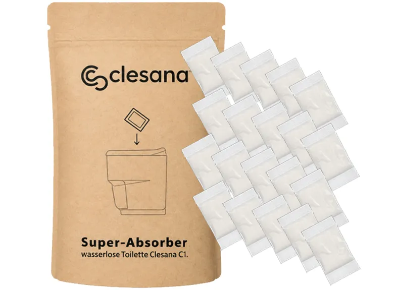 Clesana C1/X1 Super-Absorbers scheidingstoilet vochtbinder - zakvorm