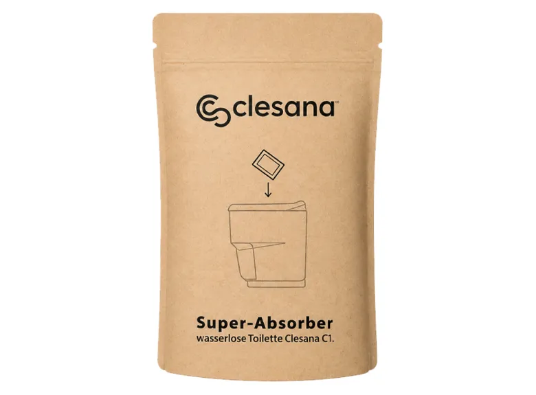 Clesana C1/X1 Super-Absorbers scheidingstoilet vochtbinder - zakvorm