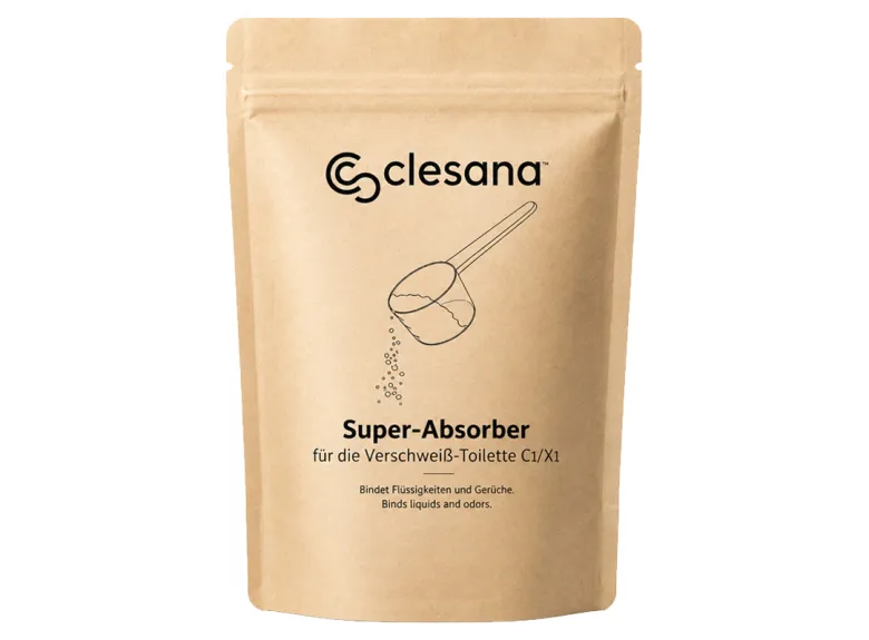 Clesana C1/X1 Super-Absorbers scheidingstoilet vochtbinder - korrelvorm
