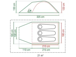 Coleman Darwin 3 Plus BlackOut koepeltent
