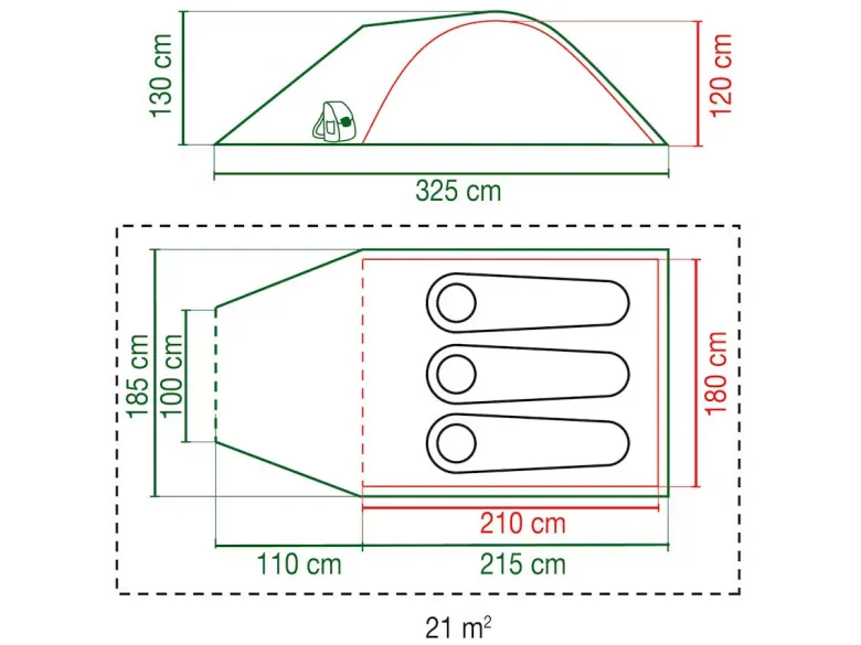 Coleman Darwin 3 Plus BlackOut koepeltent