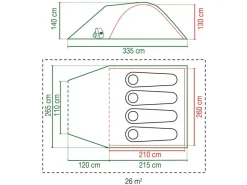 Coleman Darwin 4 Plus BlackOut koepeltent
