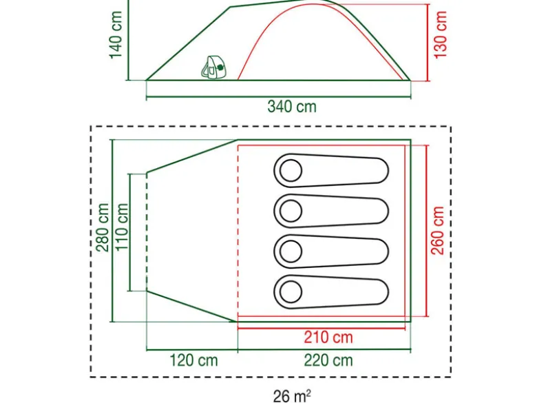 Coleman Kobuk Valley 4 Plus BlackOut koepeltent