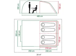Coleman Vespucci 4 tunneltent