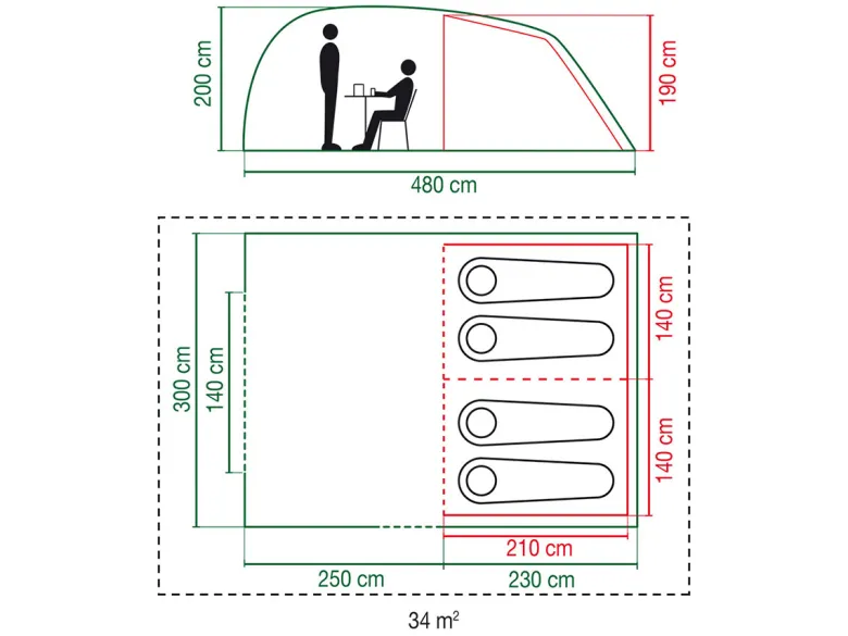 Coleman Vespucci 4 tunneltent