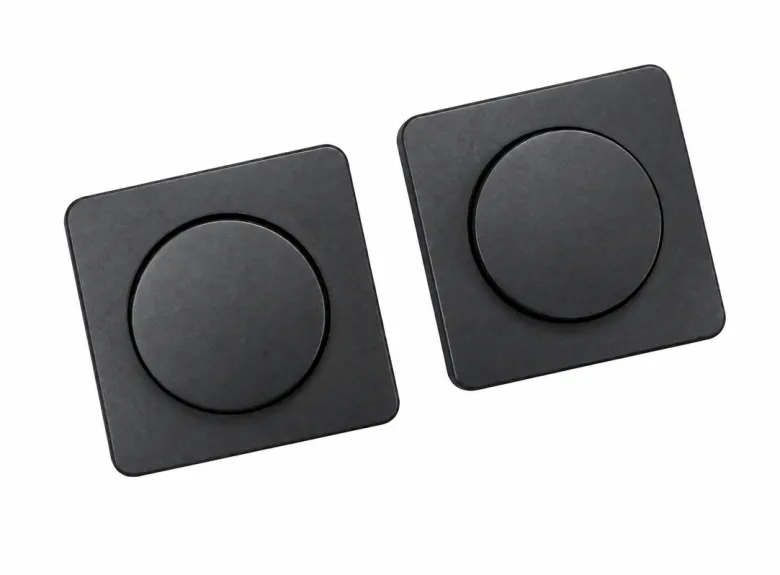 Confurn vierkante pushknop - Black