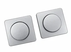 Confurn vierkante pushknop - Silver