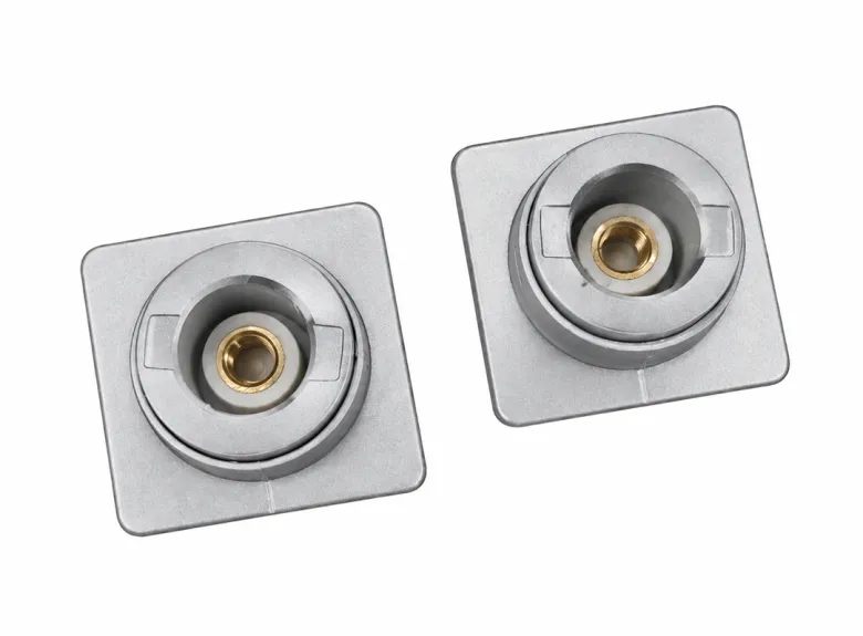 Confurn vierkante pushknop - Silver