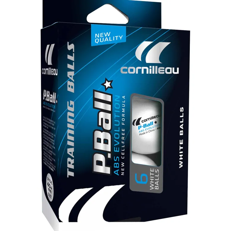 Cornilleau ABS Evolution set van 6 tafeltennisballen