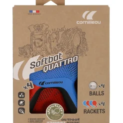 Cornilleau Softbat set van 4 tafeltennisbatjes