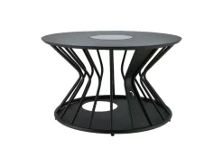 Cosi Fires Cosilumia Ø 70 cm verlichte loungetafel - Black