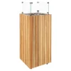 Cosi Fires Cosipillar square 30 mbar sfeerhaard - Teak