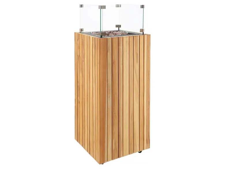 Cosi Fires Cosipillar square 30 mbar sfeerhaard - Teak