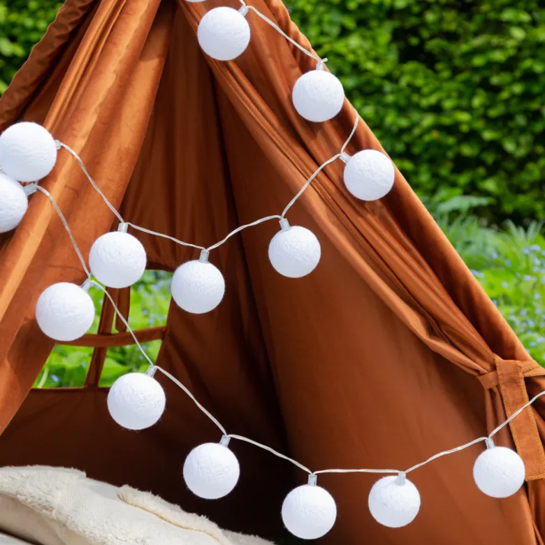 Cotton Ball Lights Outdoor extension kit lichtslinger - Blanco