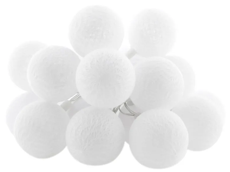 Cotton Ball Lights Outdoor extension kit lichtslinger - Blanco