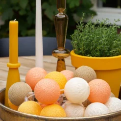 Cotton Ball Lights Outdoor extension kit lichtslinger - Naranja