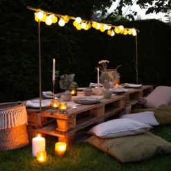 Cotton ball lights outdoor extension kit lichtsnoer jardin