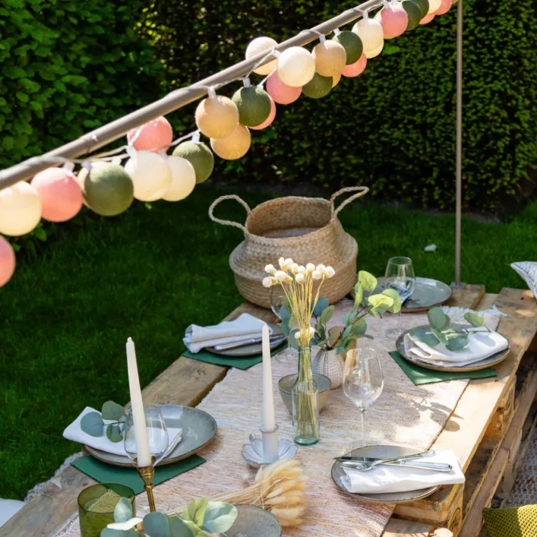 Cotton ball lights outdoor extension kit lichtsnoer jardin