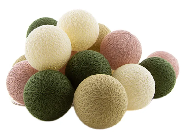 Cotton ball lights outdoor extension kit lichtsnoer jardin
