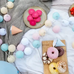 Cotton Ball Lights Outdoor extension kit lichtslinger - Pastel
