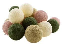 Cotton ball lights outdoor lichtsnoer jardin