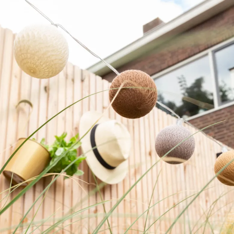 Cotton Ball Lights Outdoor starter kit lichtslinger - Caramelo
