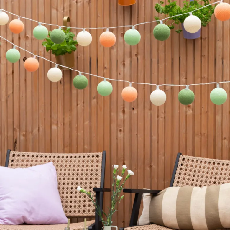 Cotton Ball Lights Outdoor starter kit lichtslinger - Palmera