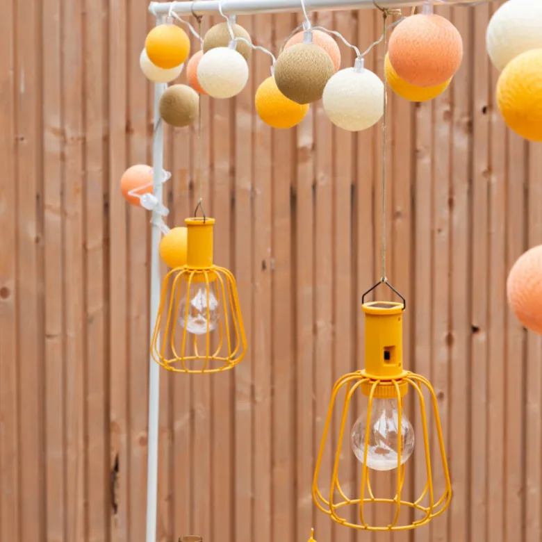 Cotton Ball Lights Outdoor starter kit lichtslinger - Naranja