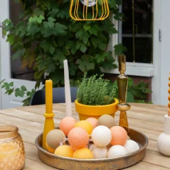 Cotton Ball Lights Outdoor starter kit lichtslinger - Naranja