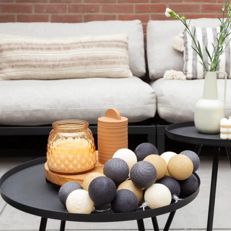 Cotton Ball Lights Outdoor starter kit lichtslinger - Concreto