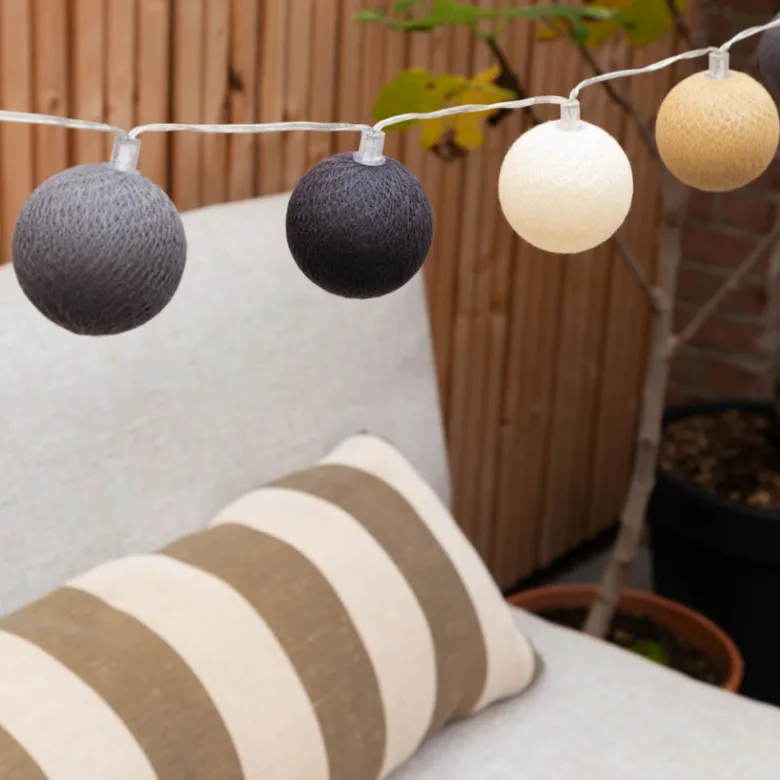Cotton Ball Lights Outdoor starter kit lichtslinger - Concreto