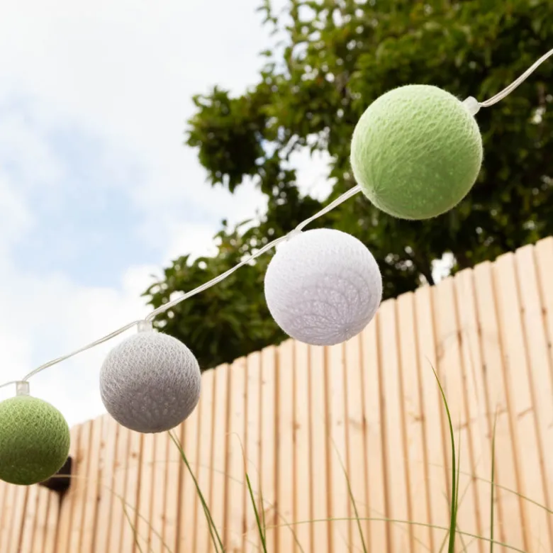 Cotton Ball Lights Outdoor starter kit lichtslinger - Verde