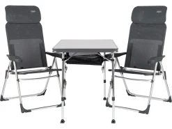 Crespo AL-246 en AL213 CC tafel met stoelen, opbergnet en tas