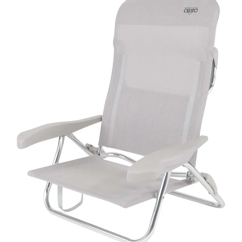 Crespo AL-221 Light Grey strandstoel