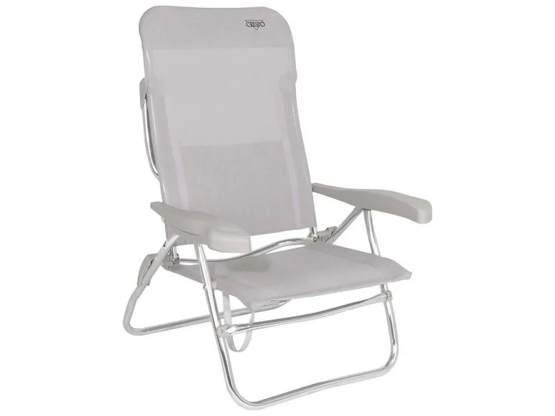 Crespo AL-223 Light Grey strandstoel