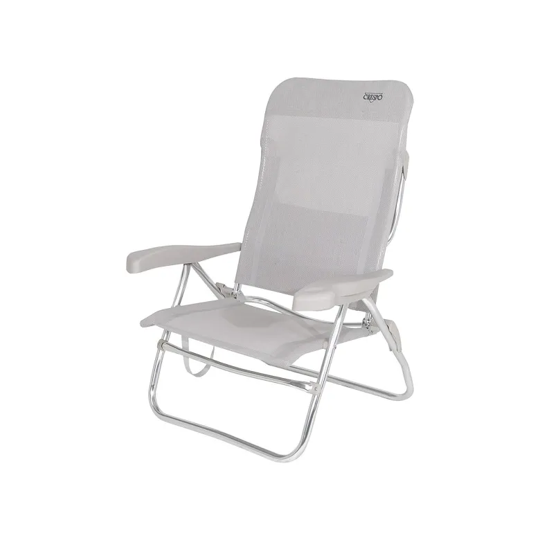 Crespo AL-223 Light Grey strandstoel