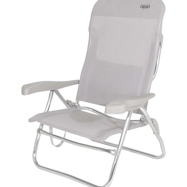 Crespo AL-223 Light Grey strandstoel