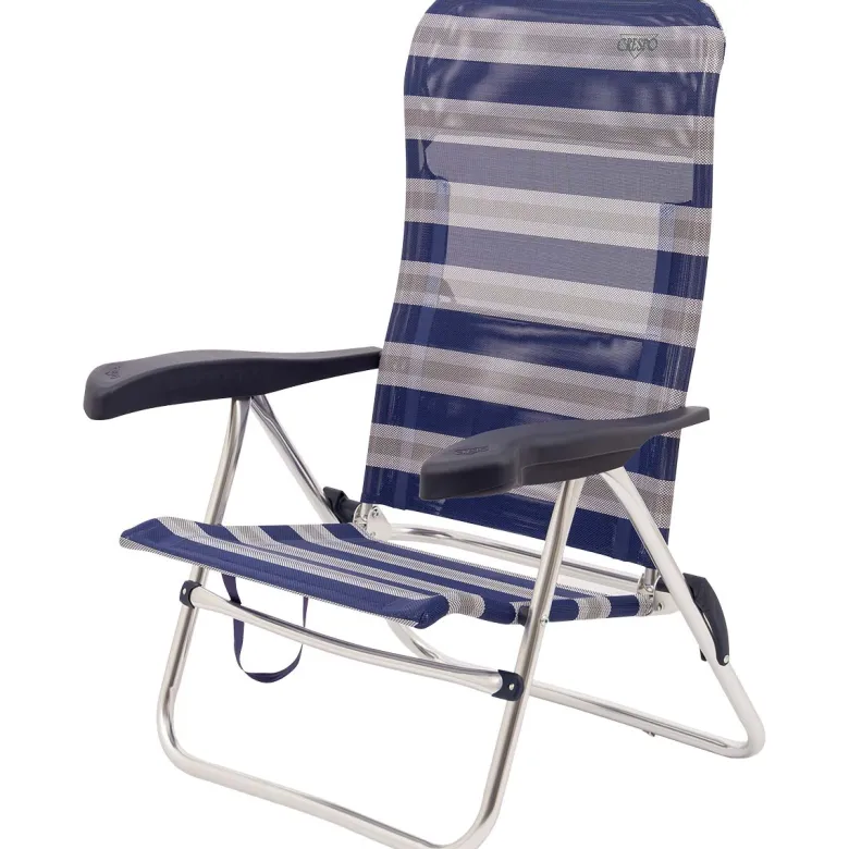 Crespo AL/205 strandstoel - Blue Stripe