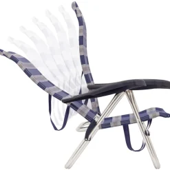 Crespo AL/205 strandstoel - Blue Stripe