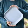 Croppie 20 cm vierkant bord - Azure