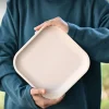 Croppie 20 cm vierkant bord - naturel